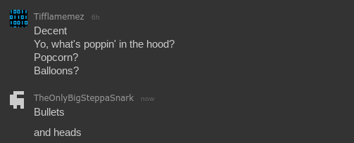 High Quality whats poppin in the hood Blank Meme Template