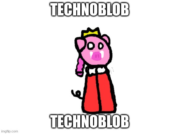 technoblob | image tagged in drawing,technoblade | made w/ Imgflip meme maker