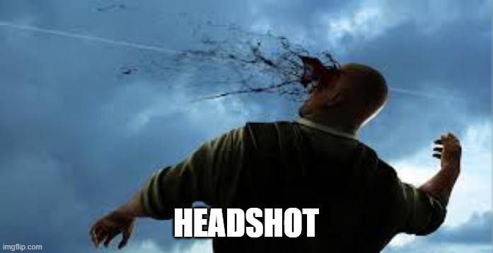 headshot  | HEADSHOT | image tagged in headshot | made w/ Imgflip meme maker