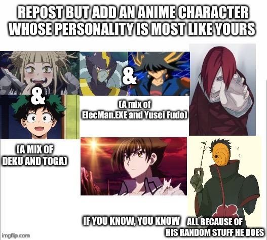 why not | ALL BECAUSE OF HIS RANDOM STUFF HE DOES | image tagged in anime | made w/ Imgflip meme maker