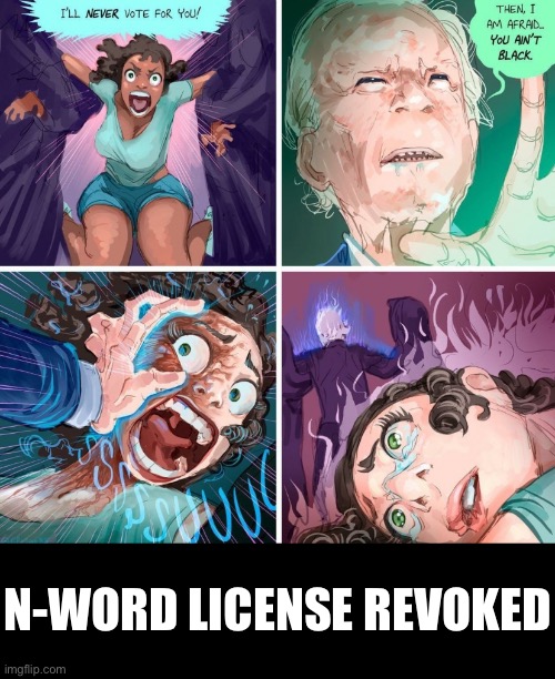 YO WTF (this is a shitpost and a repost, no political shit, just a shitpost) | N-WORD LICENSE REVOKED | made w/ Imgflip meme maker
