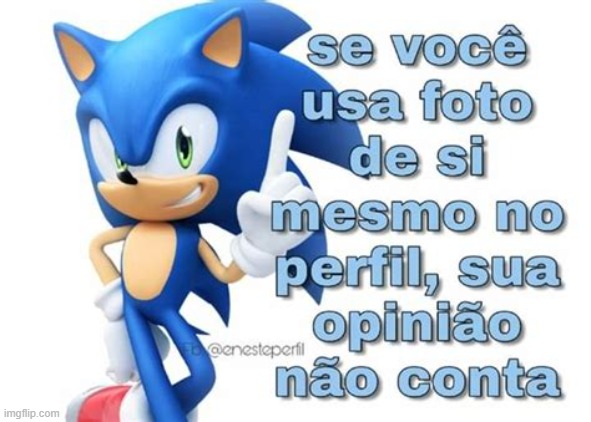 Memes sonic - Nova foto de perfil