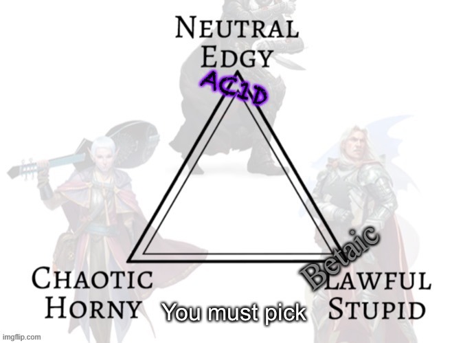 The other point of the triangle. | Betaic | image tagged in the j,triangle,triangles are sharp,barney will eat all of your delectable biscuits | made w/ Imgflip meme maker
