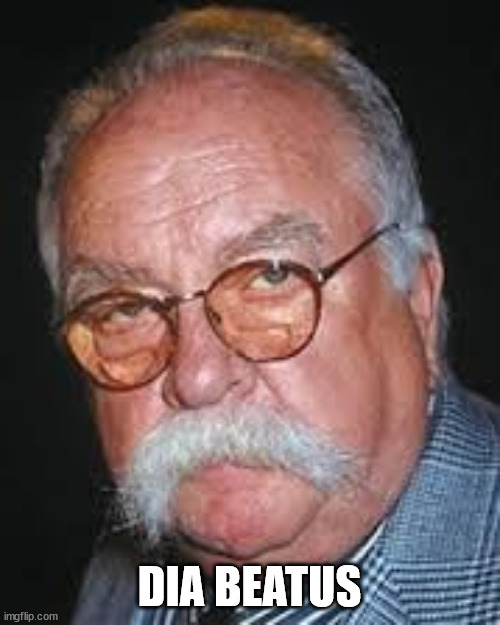 wilford brimley | DIA BEATUS | image tagged in wilford brimley | made w/ Imgflip meme maker