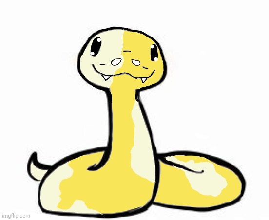 I drew this banana snek based on a template | image tagged in banana snek | made w/ Imgflip meme maker