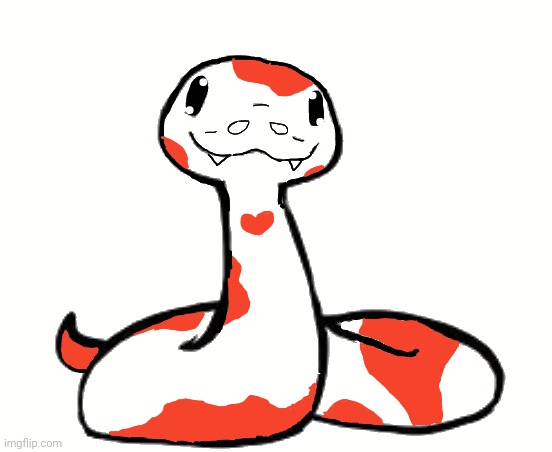 I drew this peppermint snek based on a template | image tagged in peppermint snek | made w/ Imgflip meme maker