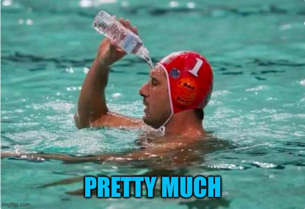 Waterbottle Swimmer | PRETTY MUCH | image tagged in waterbottle swimmer | made w/ Imgflip meme maker