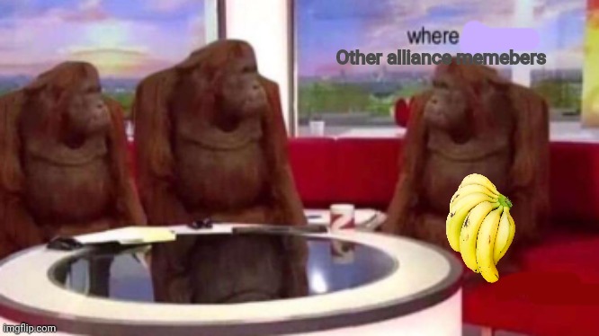 Where banana blank | Other alliance memebers | image tagged in where banana blank | made w/ Imgflip meme maker