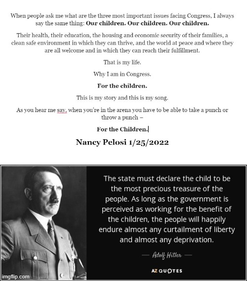 Nancy Pelosi,, For The Children | image tagged in nancy pelosi,for the children | made w/ Imgflip meme maker