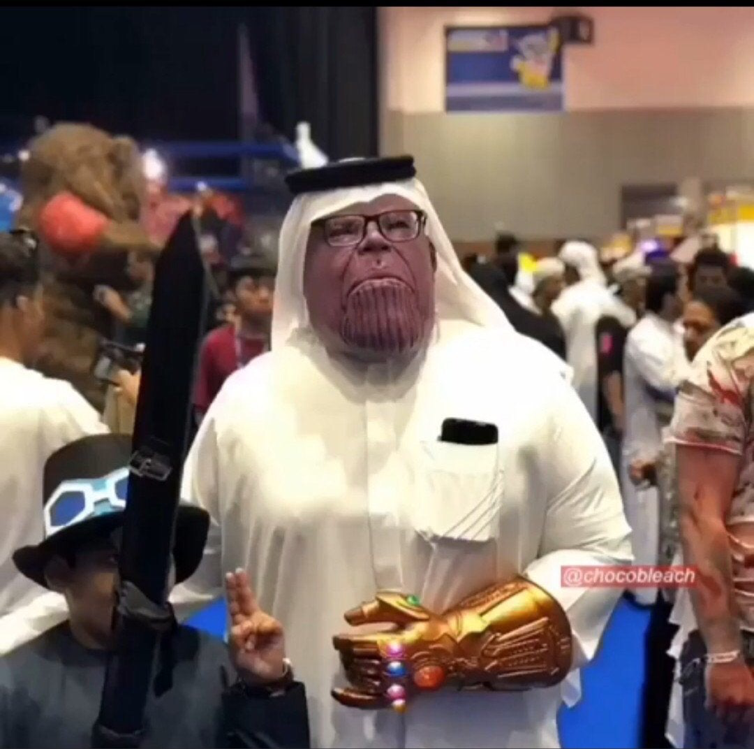 High Quality Sheikh Thanos Blank Meme Template