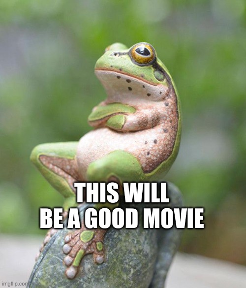 nah frog | THIS WILL BE A GOOD MOVIE | image tagged in nah frog | made w/ Imgflip meme maker