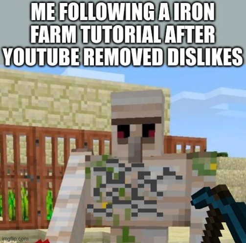 image tagged in minecraft,iron farm,gifs | made w/ Imgflip meme maker