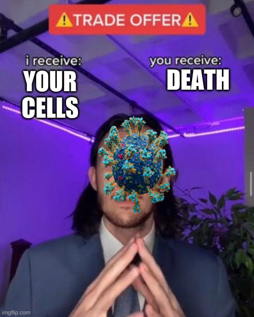 why china |  DEATH; YOUR CELLS | image tagged in i receive you receive | made w/ Imgflip meme maker