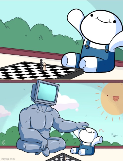 odd1sout vs computer chess | image tagged in odd1sout vs computer chess | made w/ Imgflip meme maker