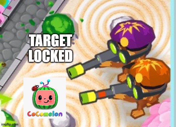 target locked | image tagged in target locked,cocomelon | made w/ Imgflip meme maker