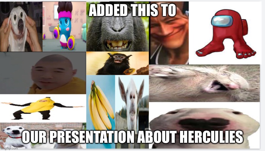Hercules presentation | ADDED THIS TO; OUR PRESENTATION ABOUT HERCULES | image tagged in hercules | made w/ Imgflip meme maker