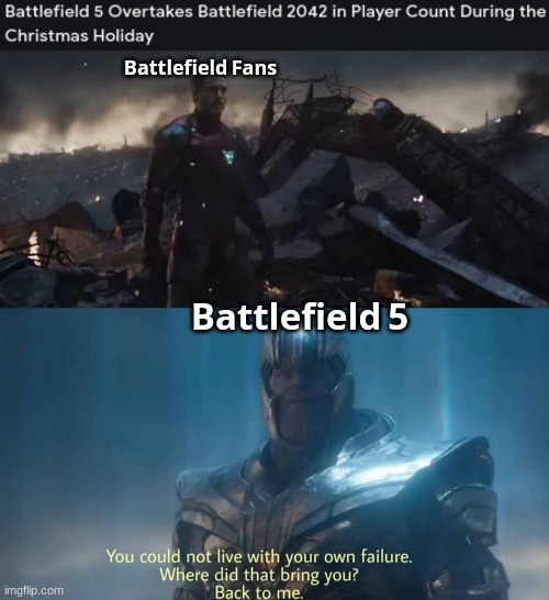 Battlefield 5 Overtakes Battlefield 2042 in Player Count During the  Christmas Holiday