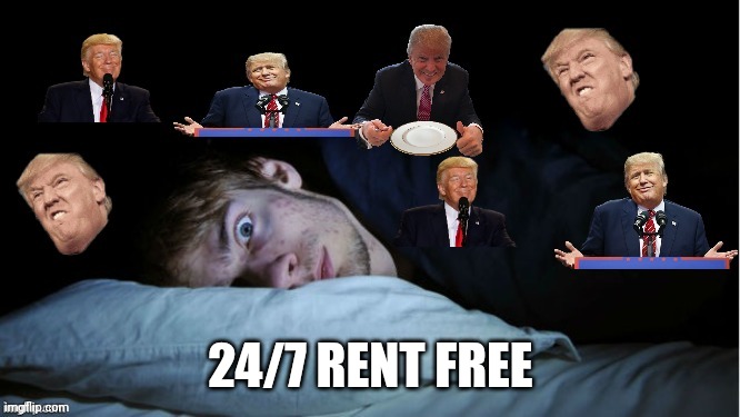 Extreme TDS | 24/7 RENT FREE | image tagged in extreme tds | made w/ Imgflip meme maker