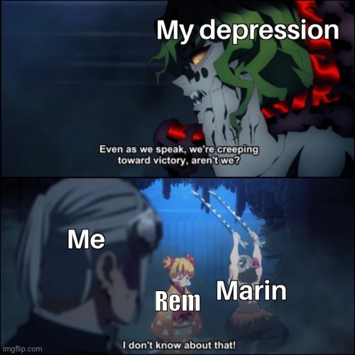 :) | Rem | image tagged in anime | made w/ Imgflip meme maker