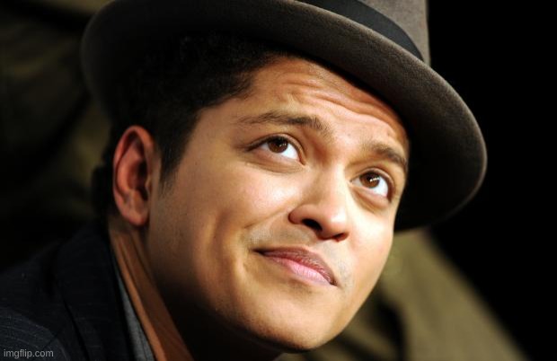 Why can't we talk about Bruno? He's a good music artist... | image tagged in bruno mars | made w/ Imgflip meme maker