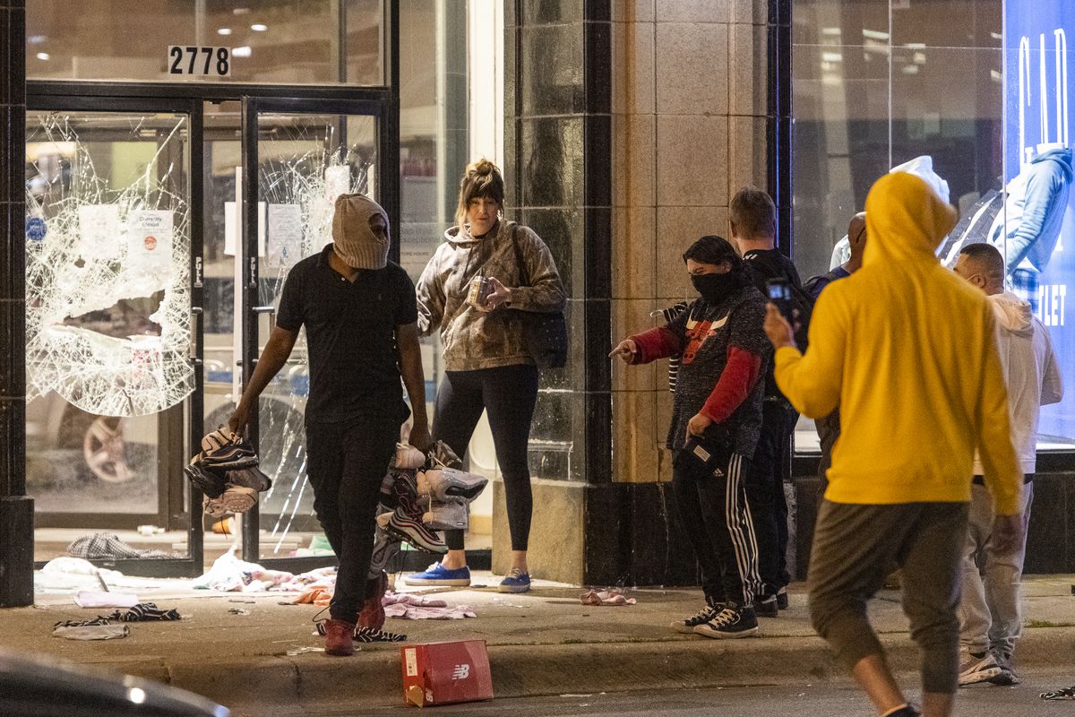 Looting shoe stores Blank Meme Template