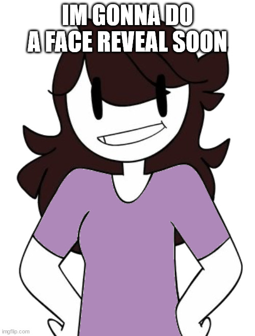 i just need some time to get the last of my money scrapped up for a new pc | IM GONNA DO A FACE REVEAL SOON | image tagged in jaiden animation | made w/ Imgflip meme maker