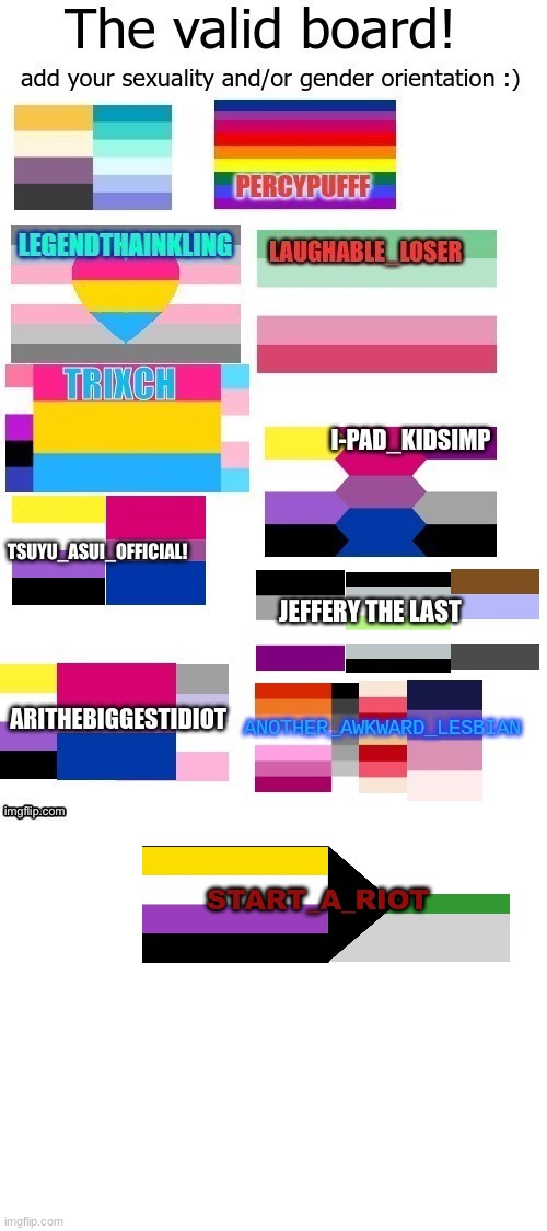 START_A_RIOT | image tagged in blank white template,repost,gay pride flag | made w/ Imgflip meme maker