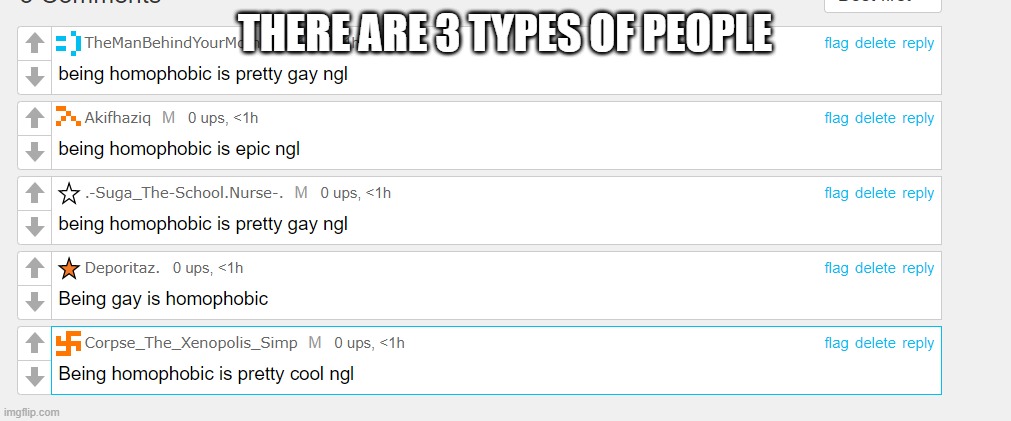 THERE ARE 3 TYPES OF PEOPLE | made w/ Imgflip meme maker