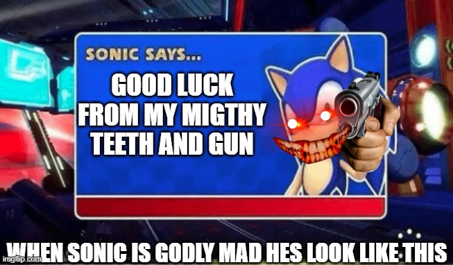 sonic is mad - Imgflip