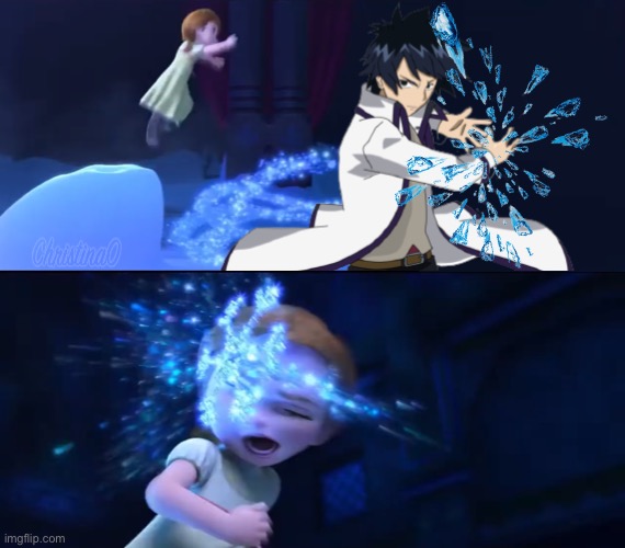Frozen Anna - Fairy Tail Meme | image tagged in memes,fairy tail meme,frozen,crossover,anime,gray fullbuster | made w/ Imgflip meme maker