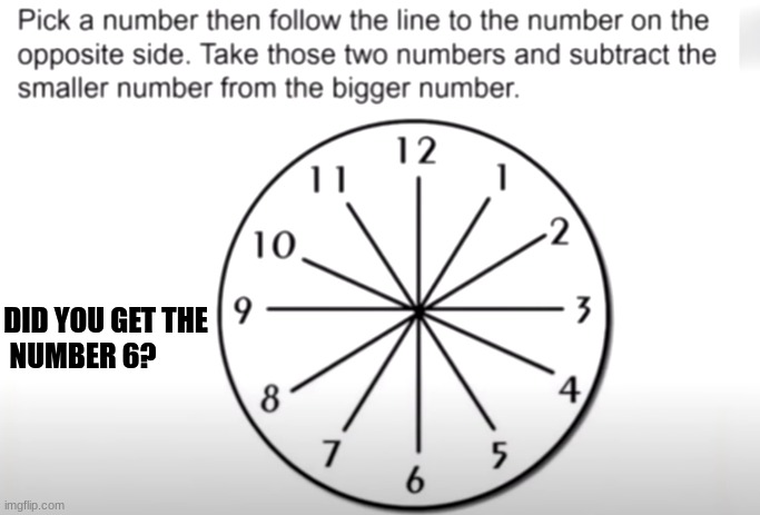 DID YOU GET THE NUMBER 6? | image tagged in math is math | made w/ Imgflip meme maker