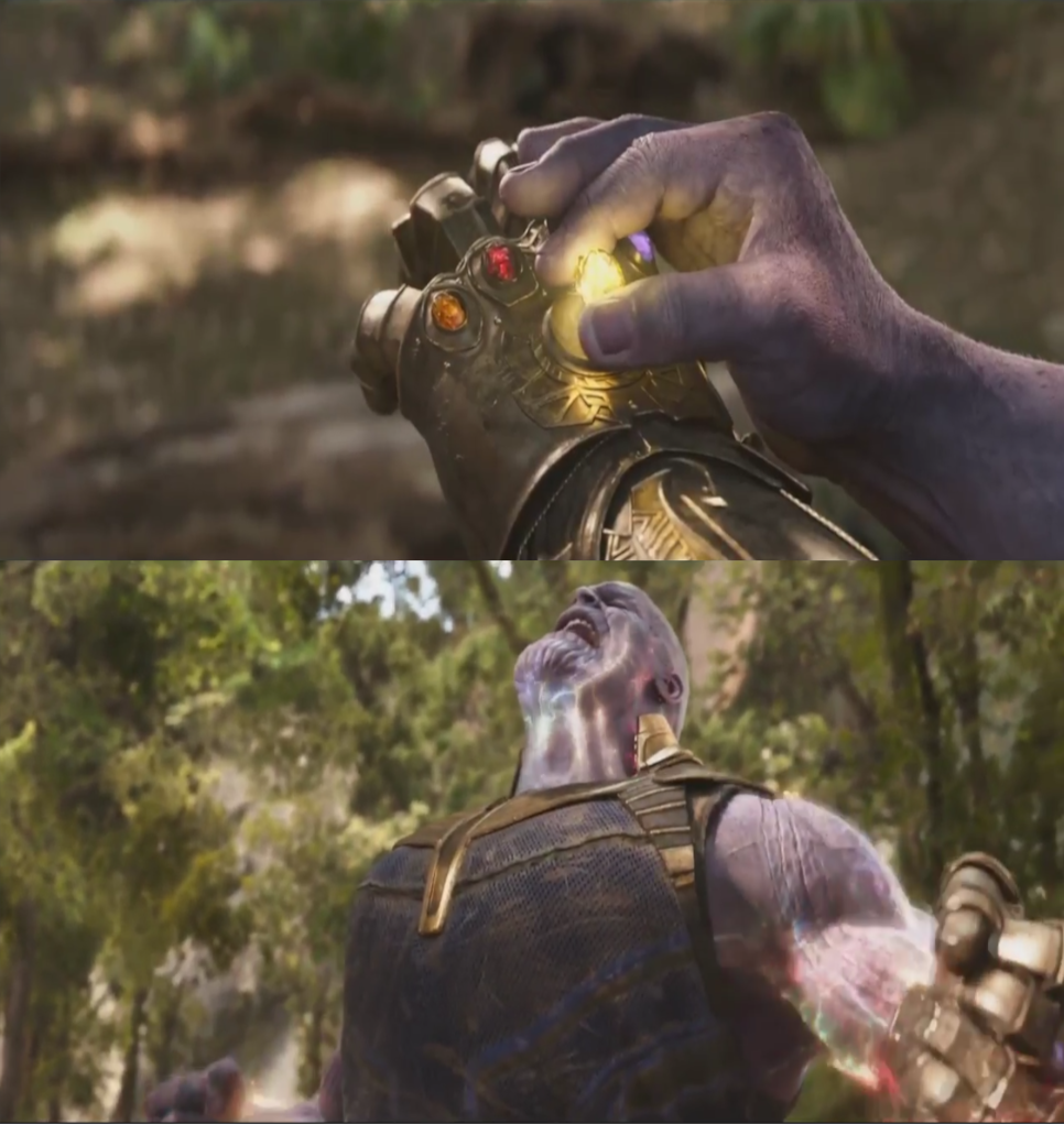 High Quality Thanos Powered Up Blank Meme Template