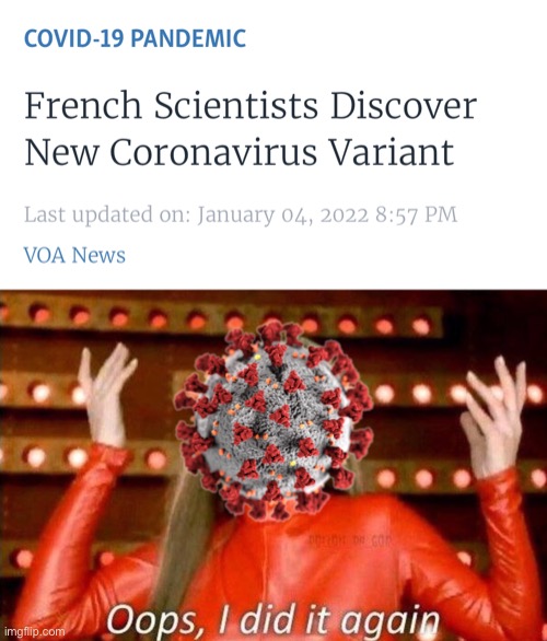 image tagged in oops,coronavirus,funny not funny | made w/ Imgflip meme maker