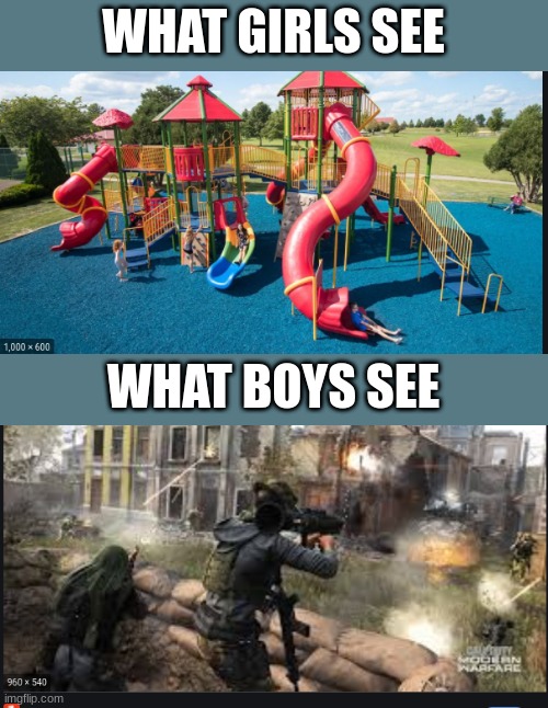 okey | WHAT GIRLS SEE; WHAT BOYS SEE | image tagged in girls vs boys | made w/ Imgflip meme maker