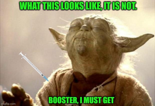 yoda smell | WHAT THIS LOOKS LIKE, IT IS NOT. BOOSTER, I MUST GET | image tagged in yoda smell | made w/ Imgflip meme maker