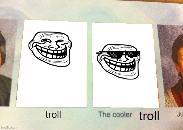 problem? :) | troll; troll | image tagged in daniel the cooler daniel blank | made w/ Imgflip meme maker