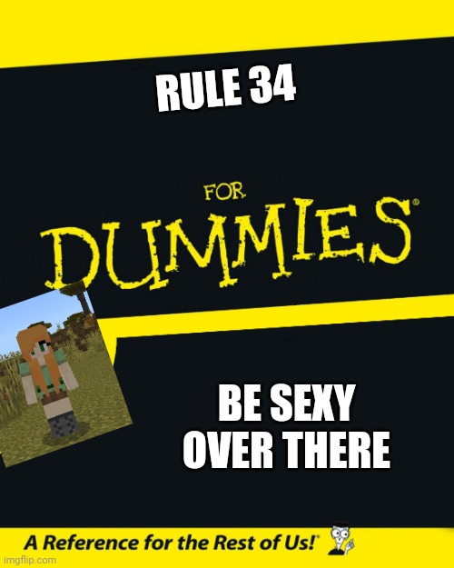 Rule 34 for dummies ?? | RULE 34; BE SEXY OVER THERE | image tagged in for dummies | made w/ Imgflip meme maker