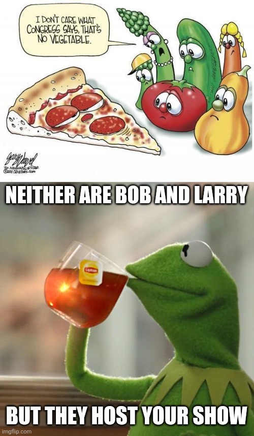 NEITHER ARE BOB AND LARRY; BUT THEY HOST YOUR SHOW | image tagged in memes,but that's none of my business | made w/ Imgflip meme maker