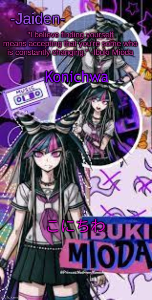 the quality tho | Konichwa; こにちわ | image tagged in jaiden's ibuki temp gracias liliana | made w/ Imgflip meme maker