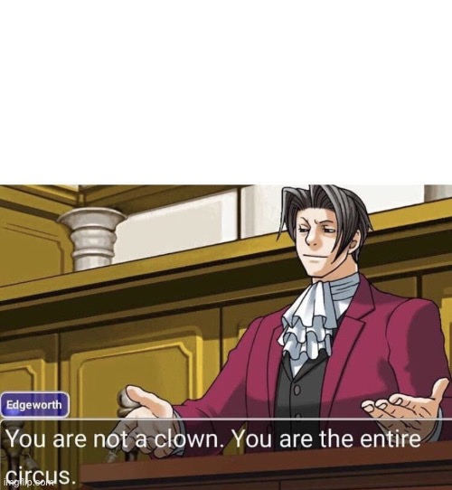 you're not a clown you're the entire circus | image tagged in you're not a clown you're the entire circus | made w/ Imgflip meme maker