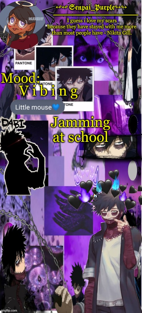 *singing randomly* | V i b i n g; Jamming at school | image tagged in yes i made this a temp yet another anime boy temp uwu | made w/ Imgflip meme maker