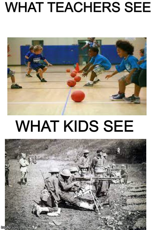 Blank White Template | WHAT TEACHERS SEE; WHAT KIDS SEE | image tagged in blank white template | made w/ Imgflip meme maker