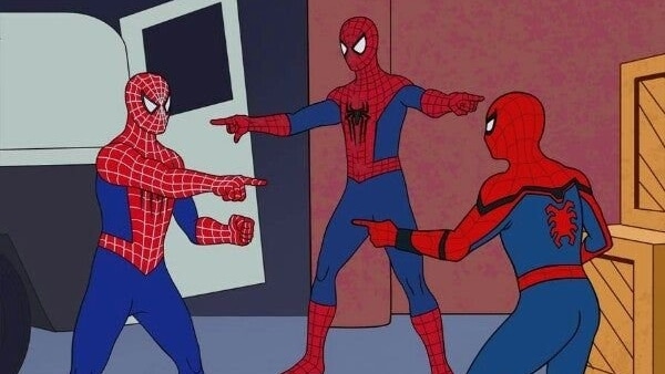 High Quality Multiverse Spiderman Blank Meme Template