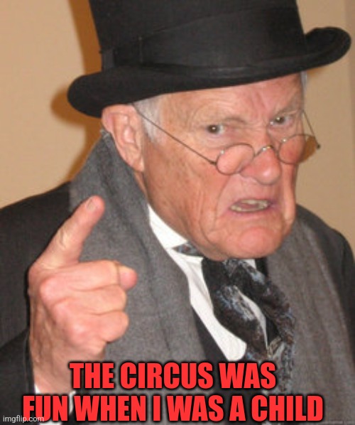 THE CIRCUS WAS FUN WHEN I WAS A CHILD | made w/ Imgflip meme maker