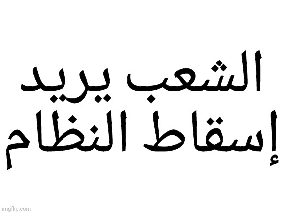 الشعب يريد إسقاط النظام (Mod note: mods are watching) | الشعب يريد إسقاط النظام | made w/ Imgflip meme maker