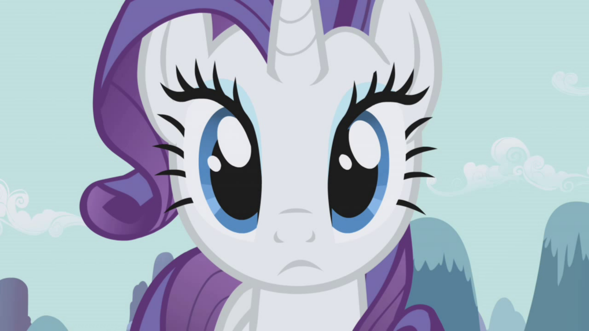 Stareful Rarity (MLP) Blank Meme Template