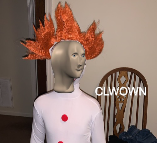 Meme man clown Blank Meme Template