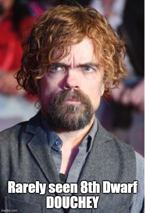 Rarely seen 8th Dwarf
DOUCHEY | image tagged in dinklage,snow white,dwarves | made w/ Imgflip meme maker