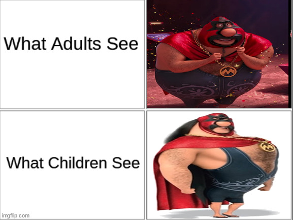 What Adults see What children see Despicable Me edition | image tagged in what adults see what children see,memes | made w/ Imgflip meme maker