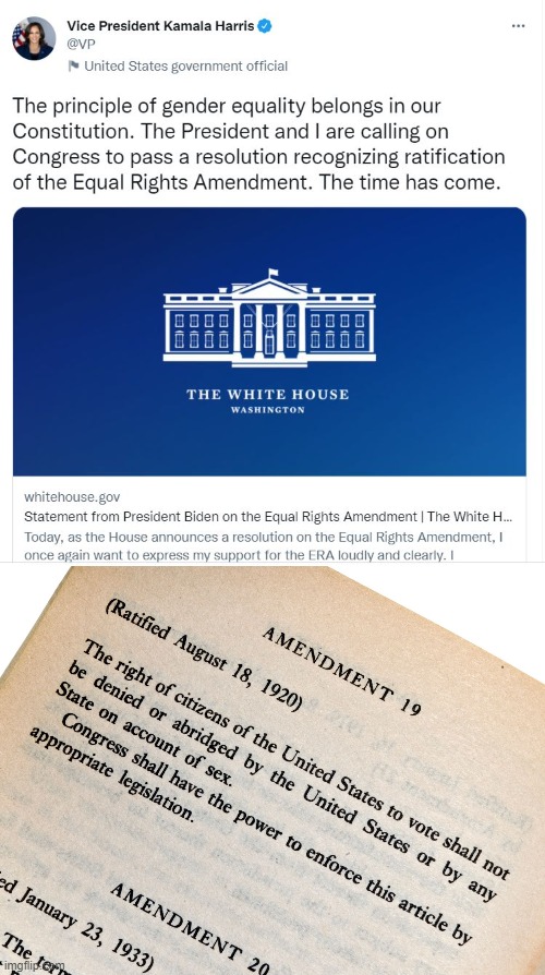 White House Demands Equal Rights,,, | image tagged in white house,equality,gender equality,kamala harris | made w/ Imgflip meme maker